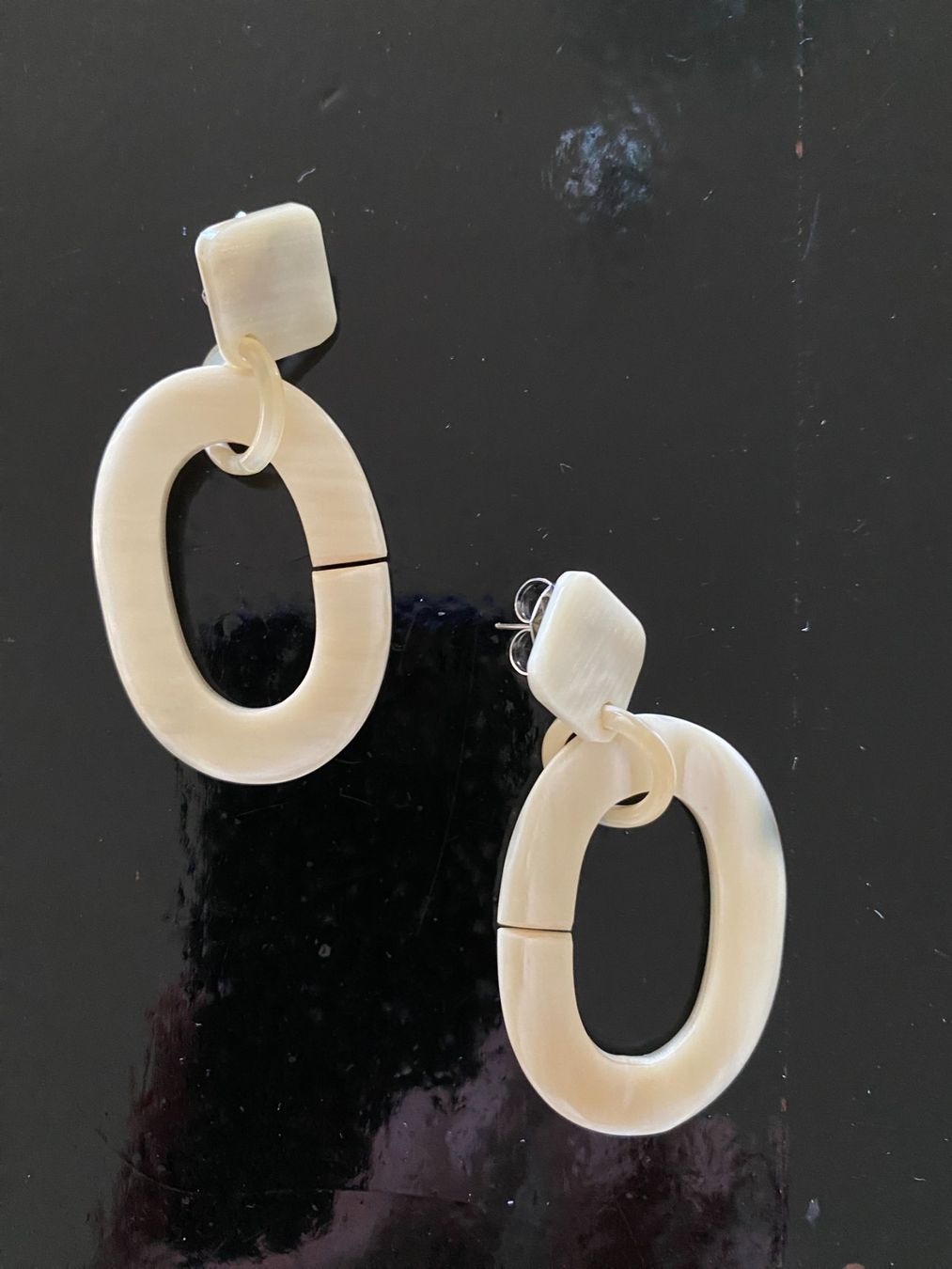 Bracelets: STATEMENTohrringe & Armreif: Echt Horn, leicht & elegant – D'occasion à Gunten par divertimenti 4