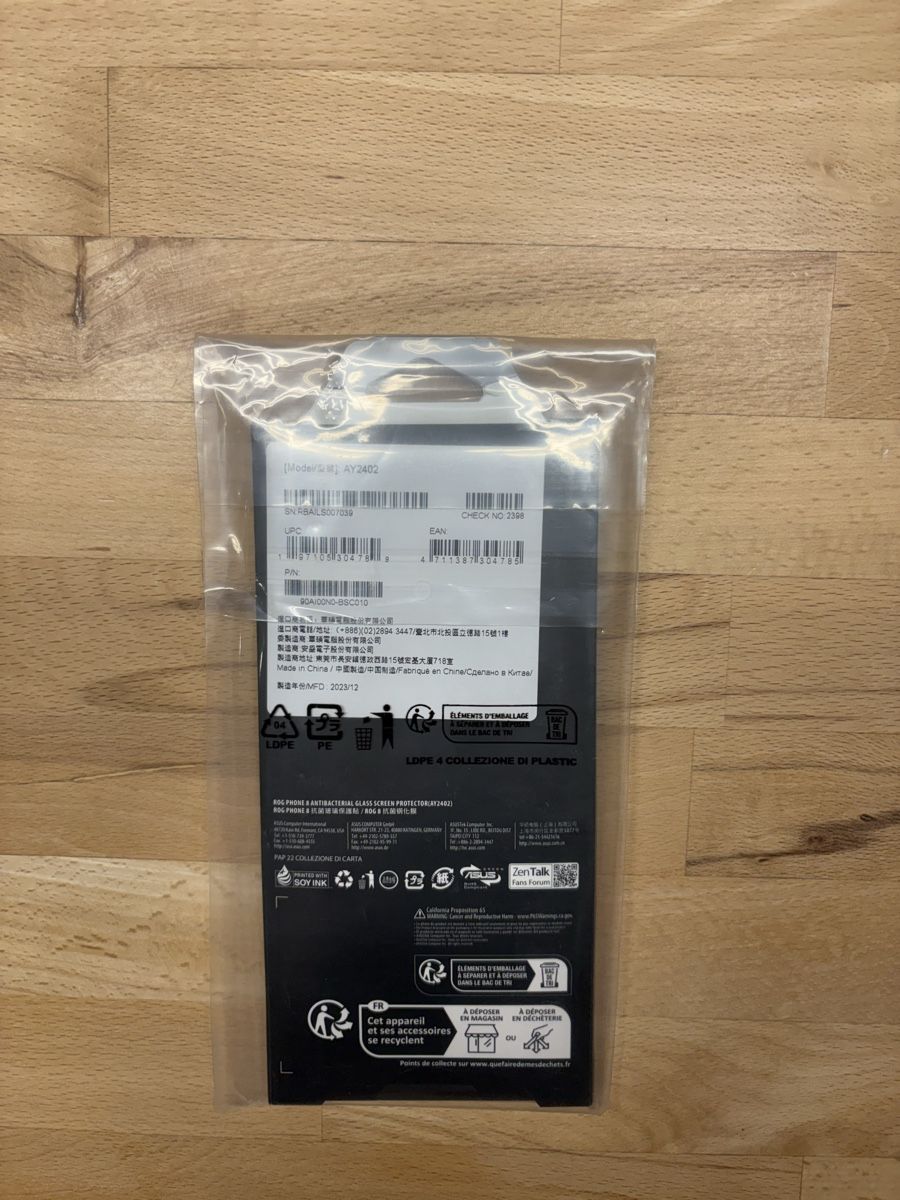 Cover & Protezioni schermo: ASUS ROG Phone 8 / 8Pro Antibacterial Glass Screen Protector – Nuovo e nell'imballaggio originale da Pfungen venduto da Batidashak 2