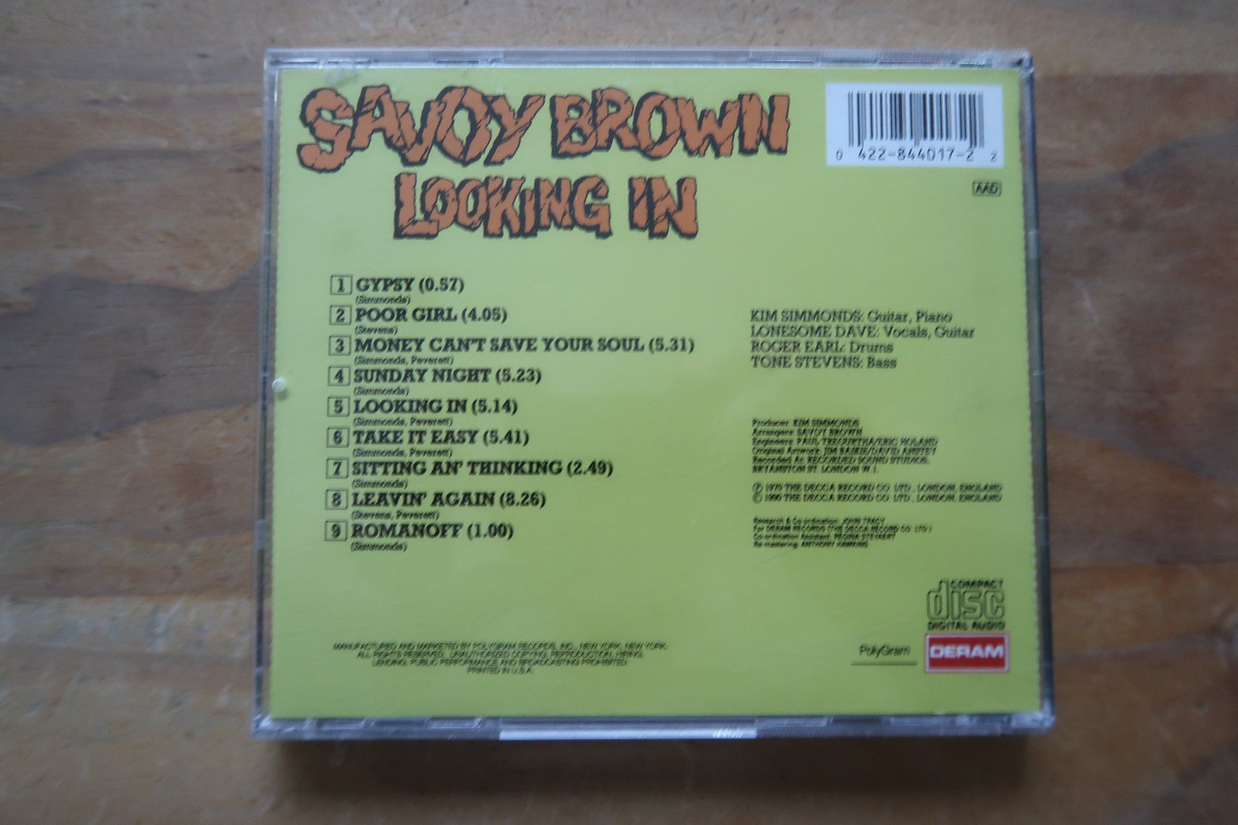 CD: SAVOY BROWN - LOOKING IN - CD – Usato da Basel venduto da Patiscat 1