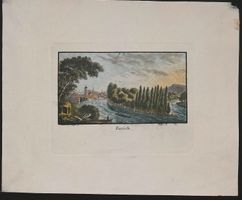 Zürich altkolorierter Aquatinta von Meyer