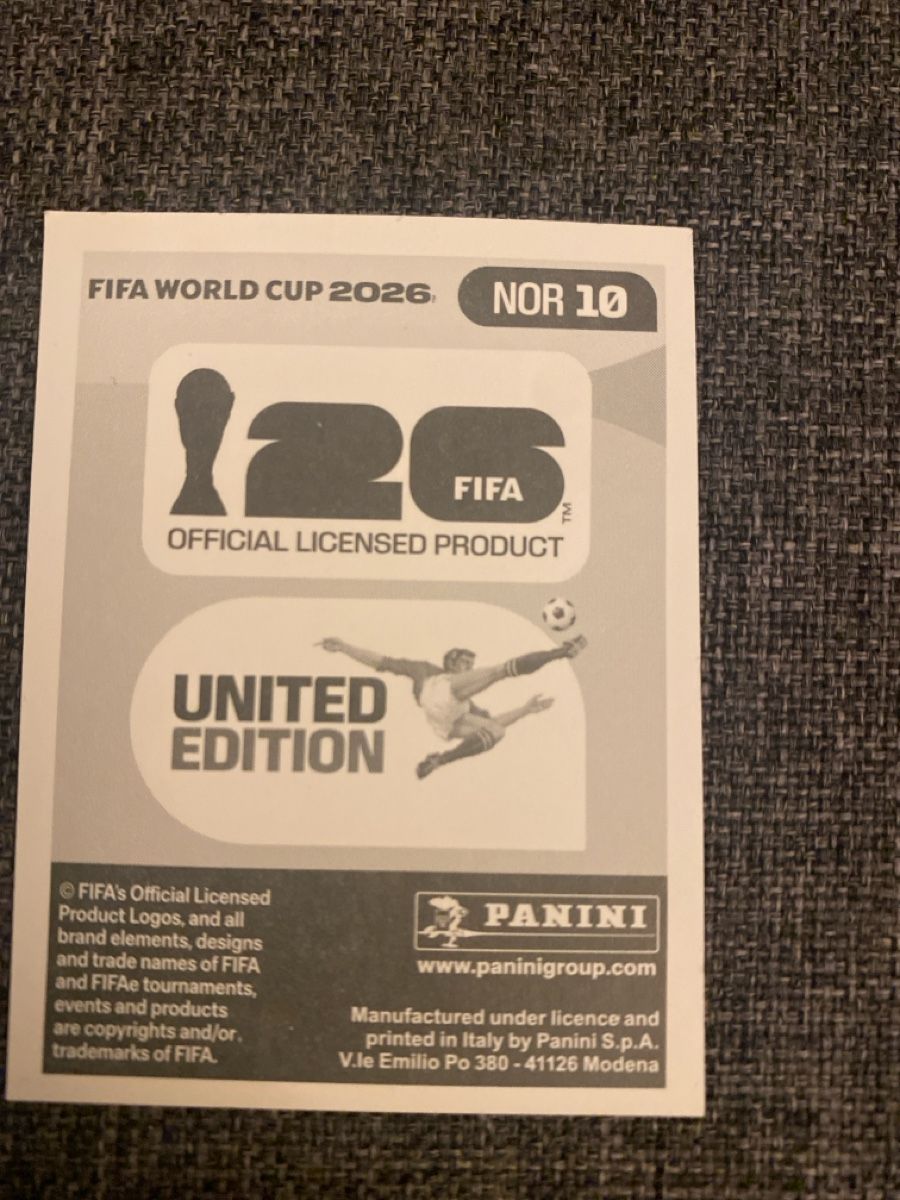 Panini Carte collezionabili: PANINI NOR 10 FIFA World Cup 2026  – Nuovo (secondo la descrizione) da Baden venduto da Dunkelheit 1