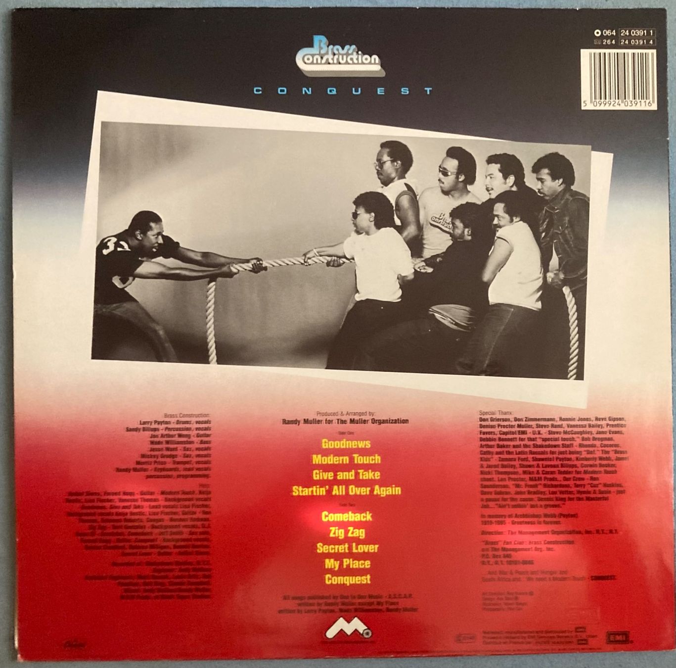 Vinyles: BRASS CONSTRUCTION - CONQUEST – D'occasion à Poliez-Pittet par Newtown-Records 1