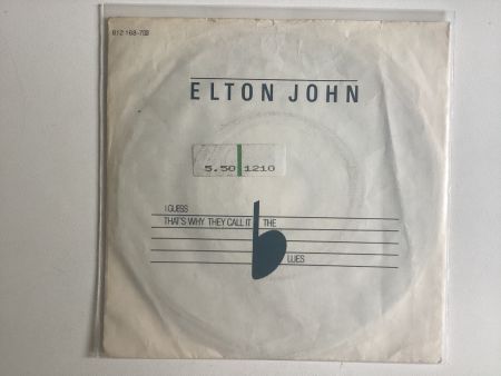 Elton John Single - I Guess That’s Why They Call It Blues