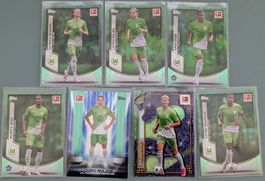 VfL Wolfsburg 7er Lot – Topps Jade + 2 RC + Inserts 
