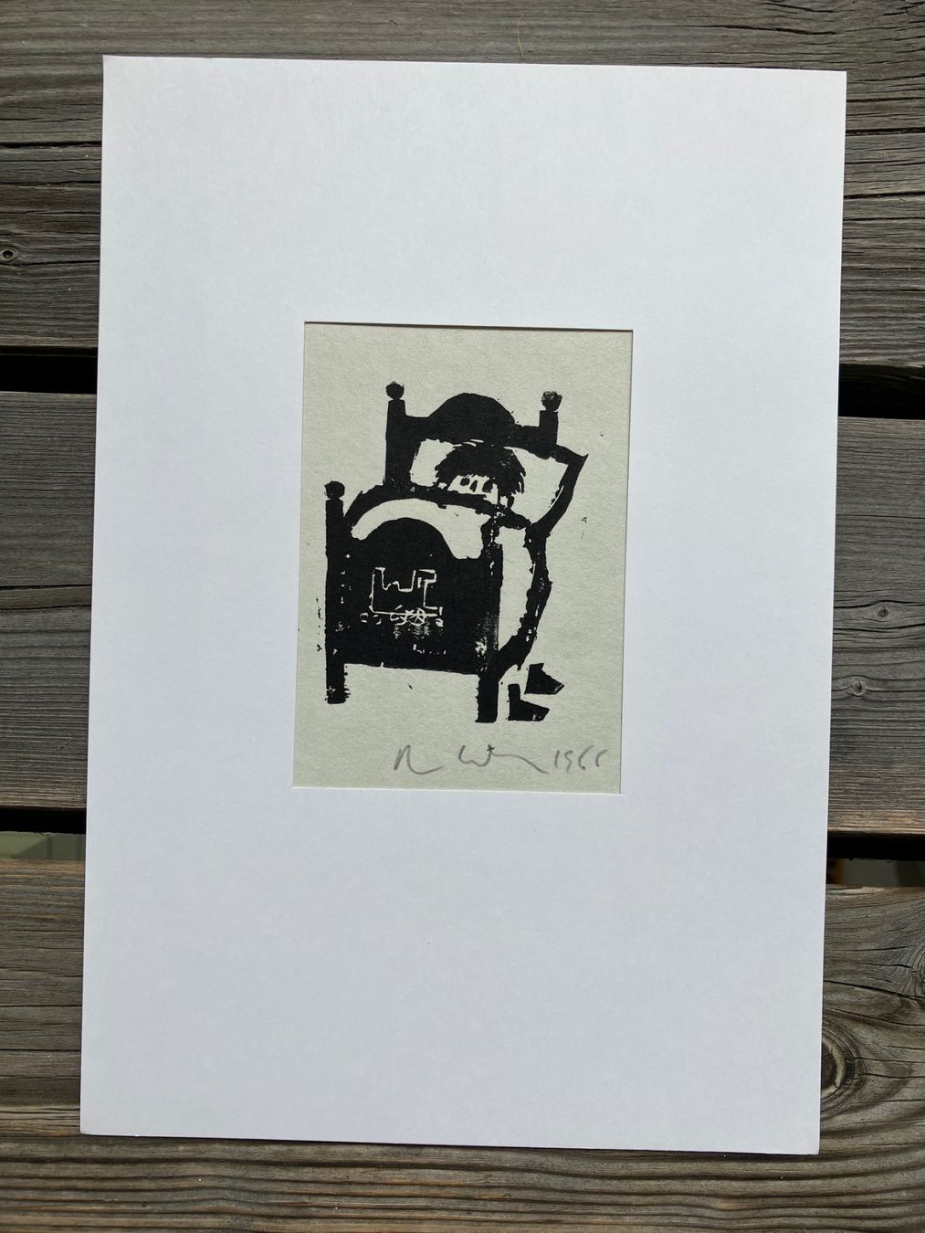 Xilografie: Holzschnitt von Robert Wyss 1965 – Usato da Winterthur venduto da Barunggeli