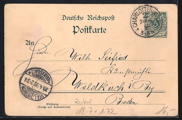 Cancelleria postale: Litho Berlin, National-Denkmal Kaiser Wi – Usato da Berlin venduto da bartko-reher 1
