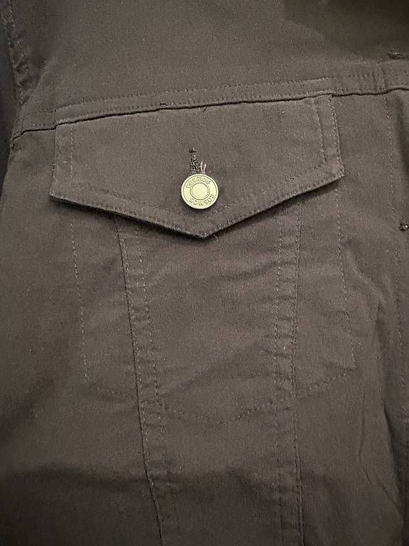 Giacche: Jeansjacke schwarz, dünnes Material – Usato da Winterthur venduto da Pluna70 2