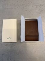 Écrin de voyage Rolex en cuir brun