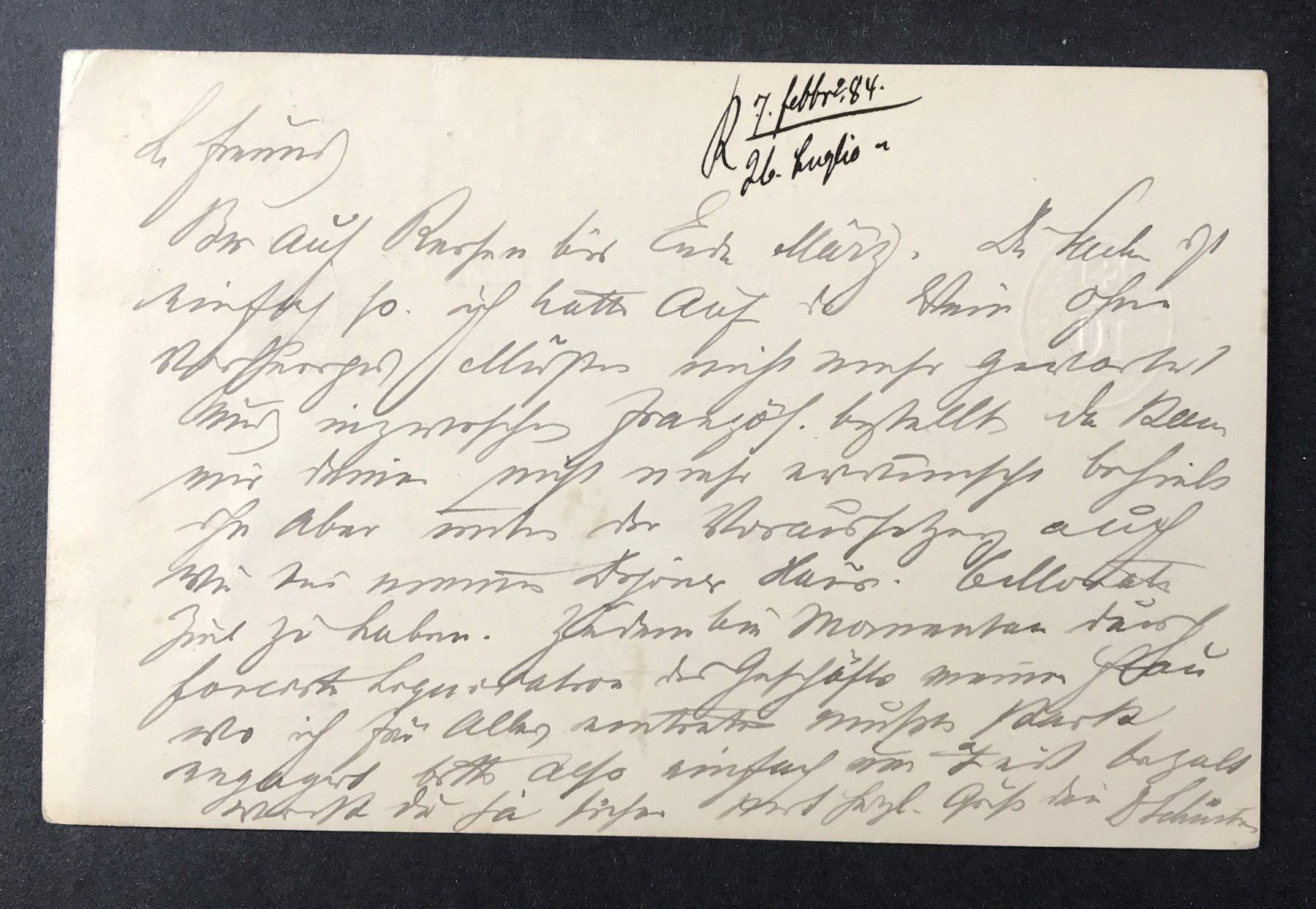 Tutti i francobolli: ANTIKE POSTKARTE SCHWEIZ 1884 – Usato da Ostermundigen venduto da Kari1937 1