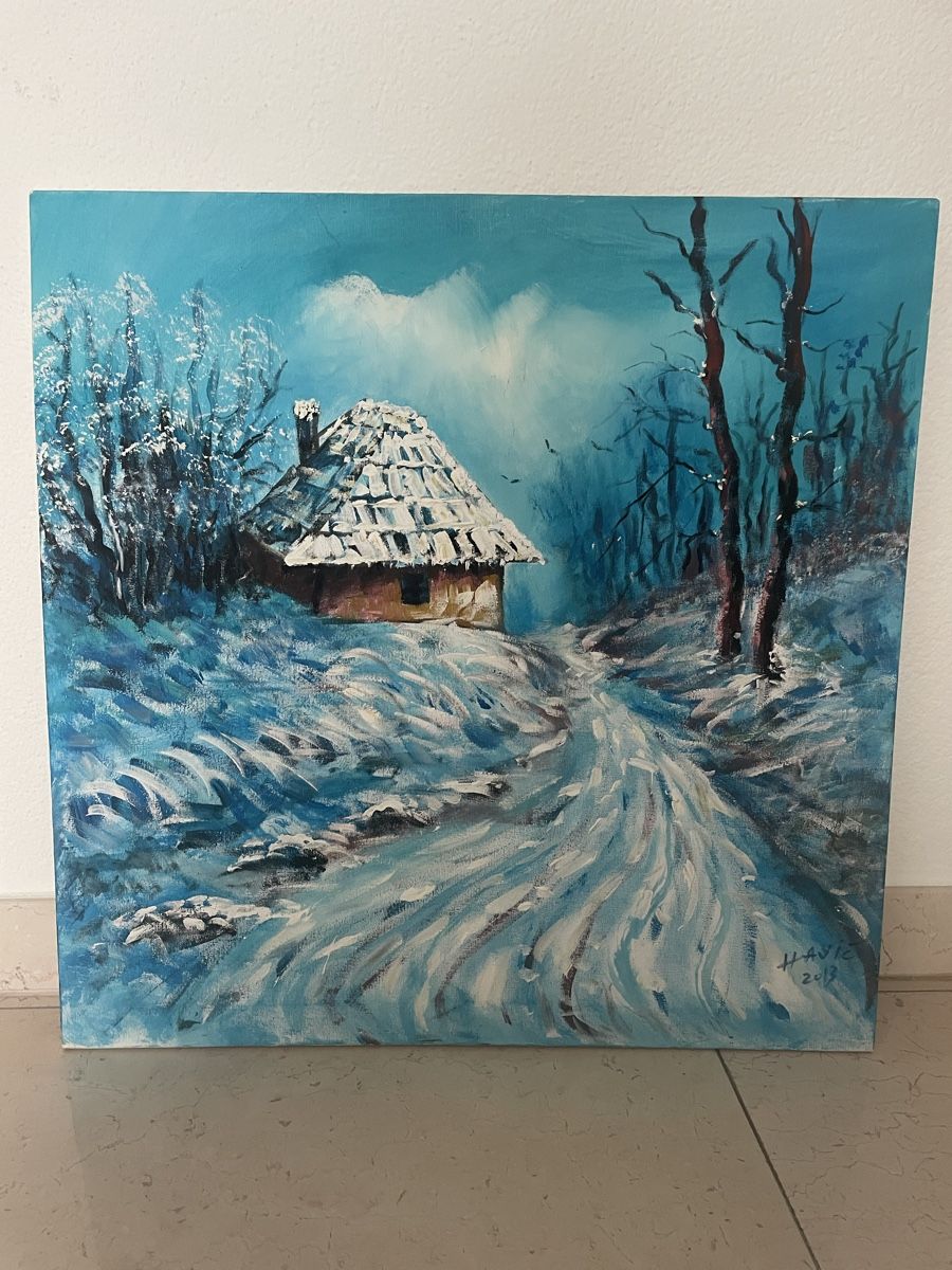 Posters & Illustrations: Serbisches Bild eines Winters – D'occasion à Wollerau par phimasado