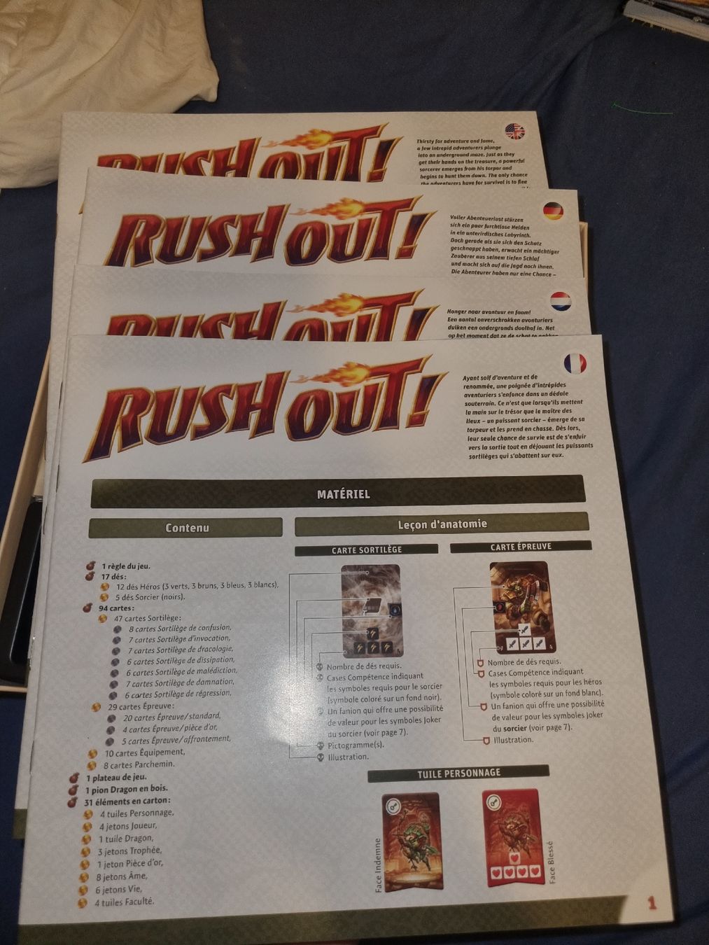 Giochi: Jeu de société Rush Out! Bon état, complet – Usato da Fribourg venduto da jarmilka 2