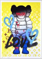 Death NYC Ltd Ed Pop Art Druck " KAWS Unikat 1 von1