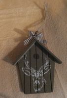 Déco Noël chalet cerf bois vintage