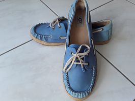 UGG Damen Mocassin / Sommerschuhe Gr.EU 41 hellblau, Top!