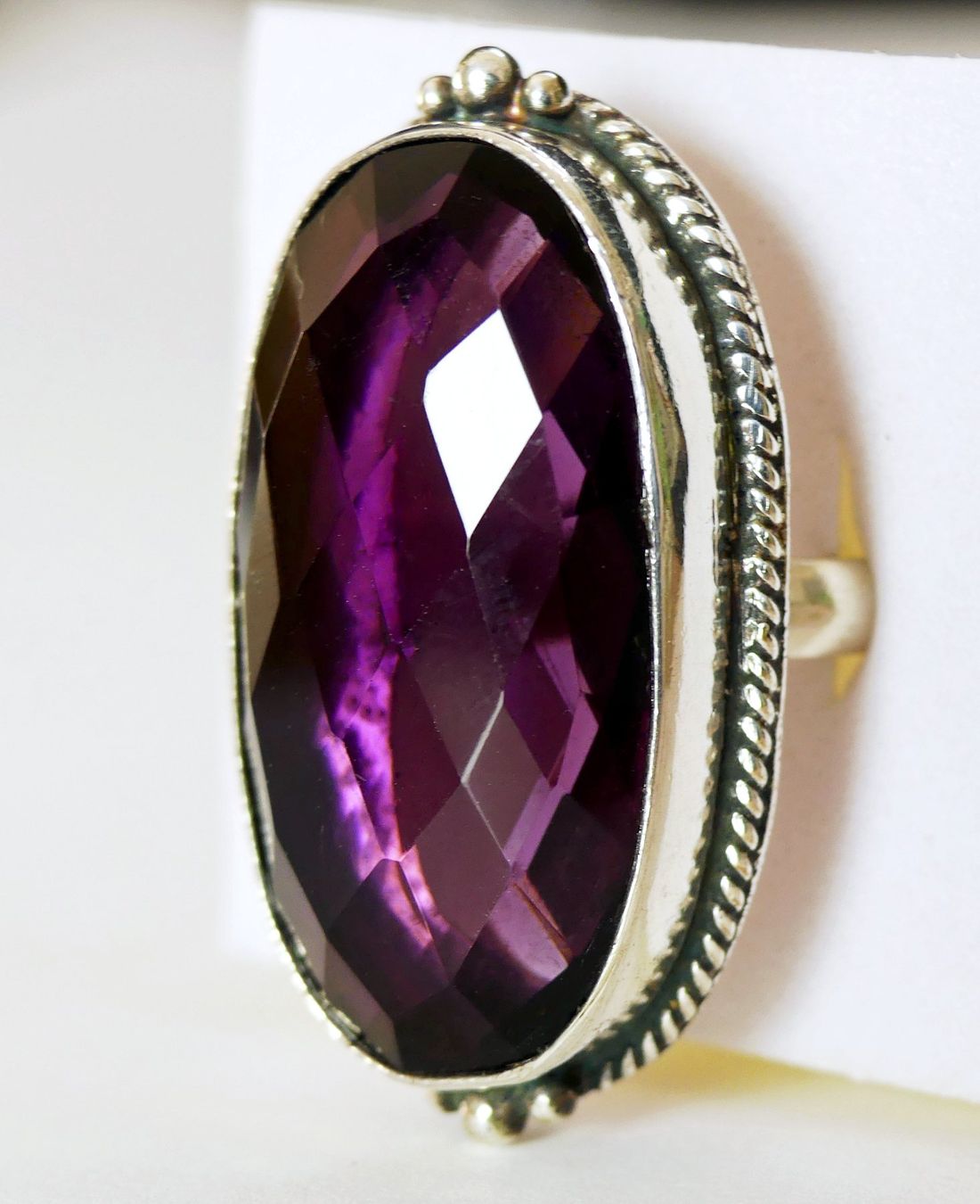 Anelli: Ring Silber  925 mit Amethyst – Nuovo e nell'imballaggio originale da Matten b. Interlaken venduto da kero71 3
