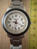 Herrenuhr Supporter Quarz silberfarben Armband Stahl