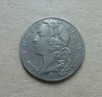 Frankreich ++ 1/2 Ecu 1748 W, gute Erhaltung