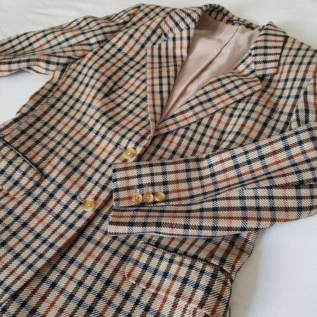 Original Vintage Blazer 40 Wolle DAKS Signature kariert