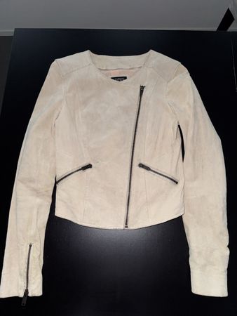 Wildlederjacke beige, Gr. S, Top Zustand!