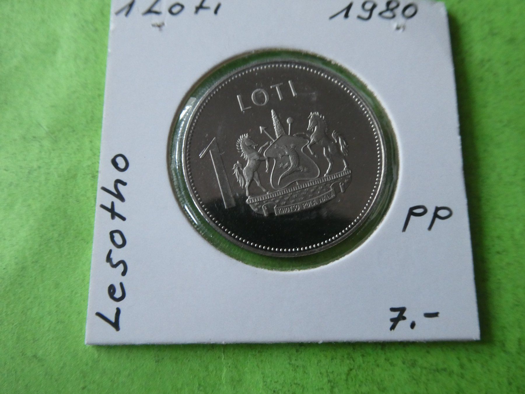 Tutti le monete: Lesotho 1980, 1 Loti   PP – Usato da Hinterforst venduto da Rohusri