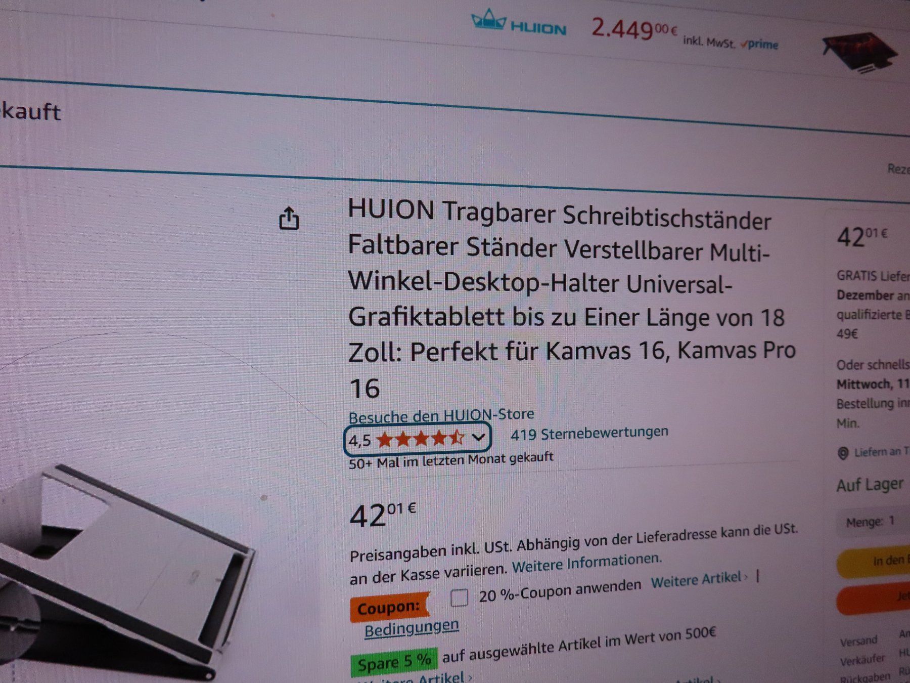 Tablet PC: Hulon  Tragbarer – Nuovo e nell'imballaggio originale da Rüfenacht BE venduto da tial70 1
