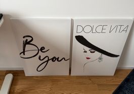 Poster auf Leinwand – 50 × 70 cm – neuwertig