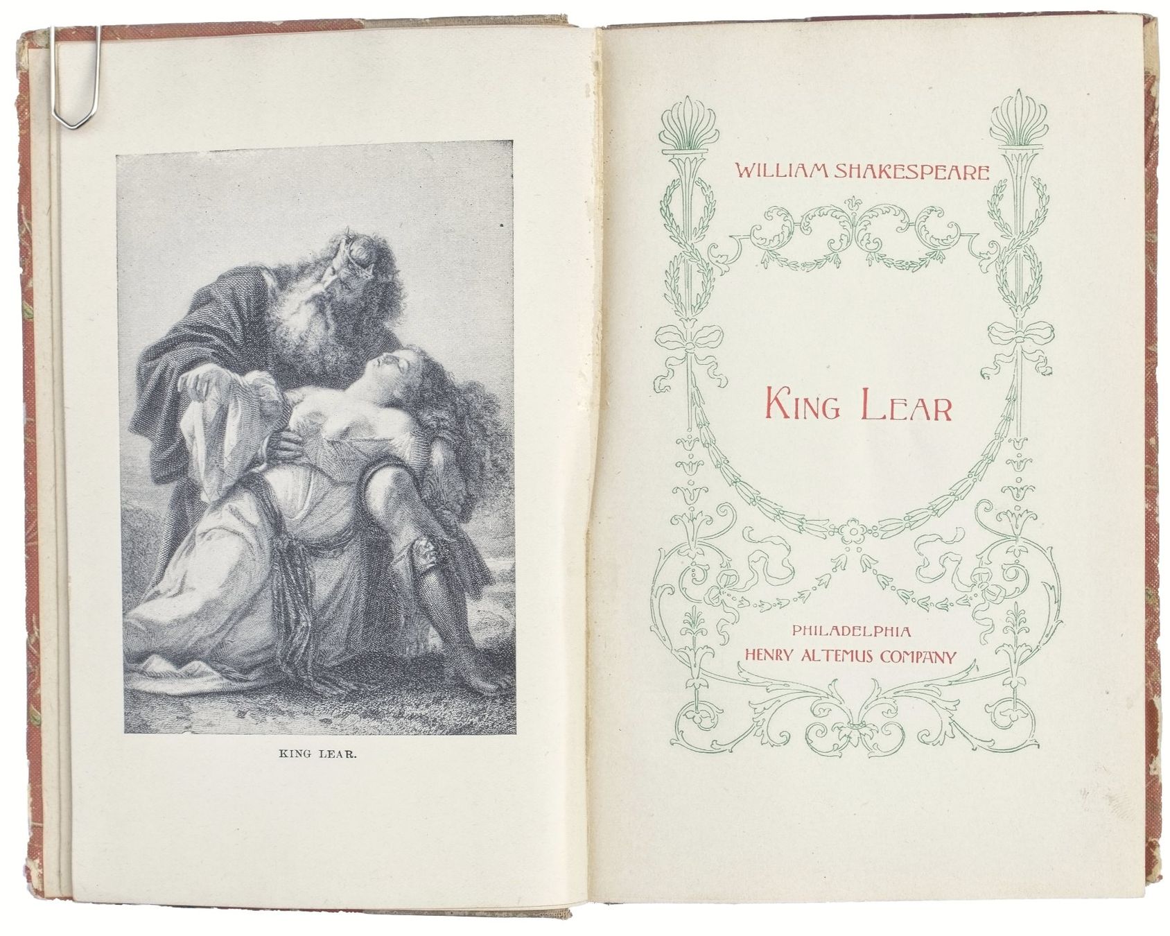 Bücher: KING LEAR vers - © 1909 "By William Shakespeare" – Gebraucht aus Onex von gonsla 5