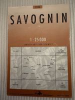 Landeskarte der Schweiz 1:25000 – SAVOGNIN  – 2000