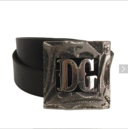 Original D&G Dolce & Gabbana Ledergürtel Schwarz 95 cm