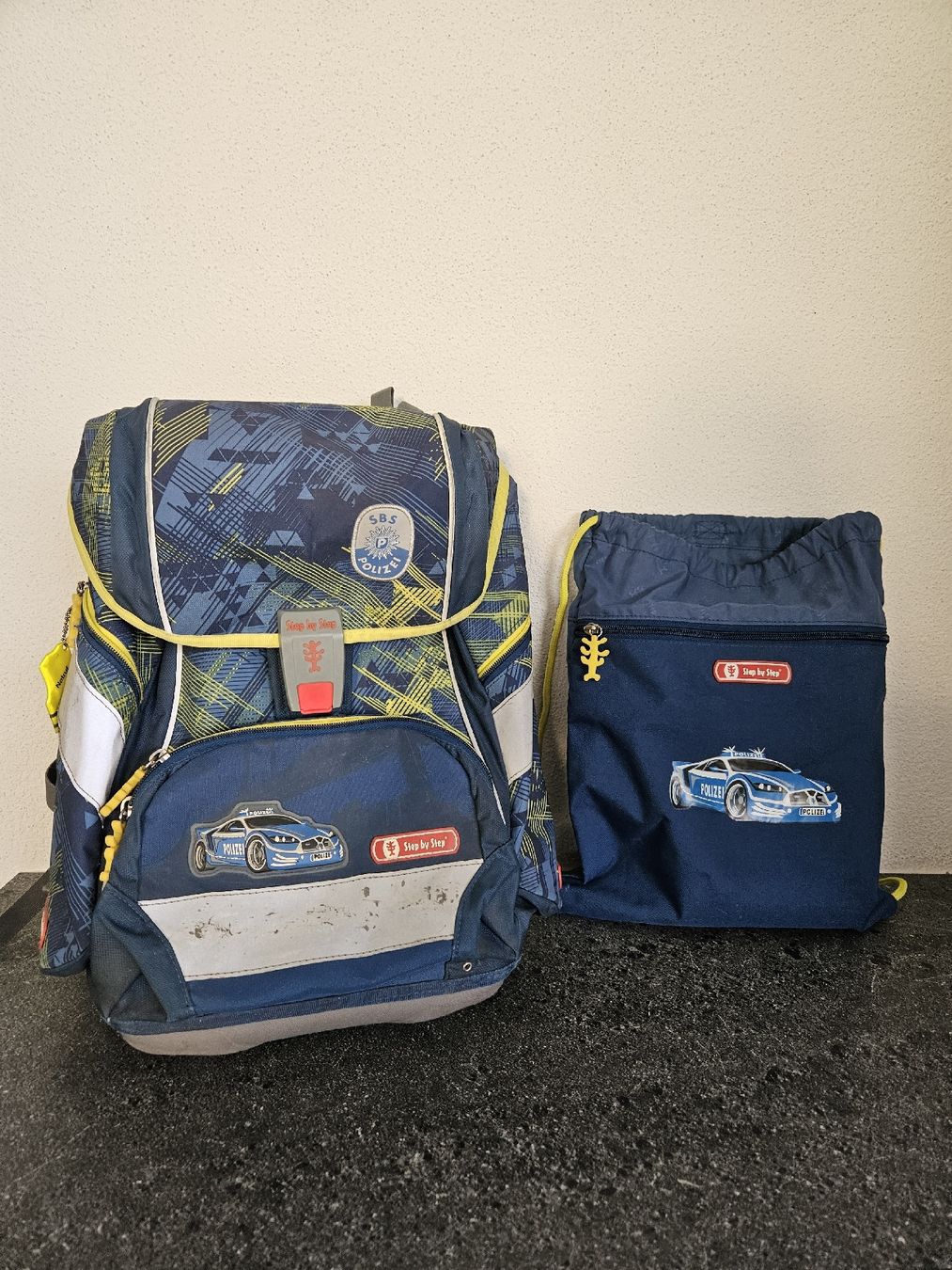 Step by Step Kindertaschen: Schulrucksack-Set mit Polizei-Motiv – Gebraucht aus Buchrain von MeAnBu 1