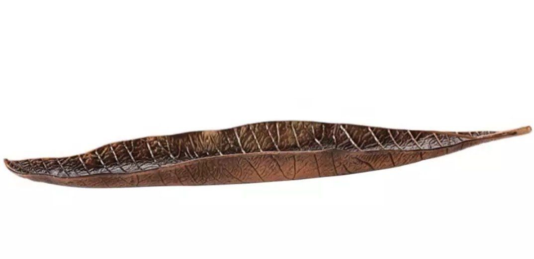 Bruciatori di incenso: Halter für Räucherstäbchen, in Form eines Blattes – Nuovo e nell'imballaggio originale da Gattikon venduto da myartshop 2