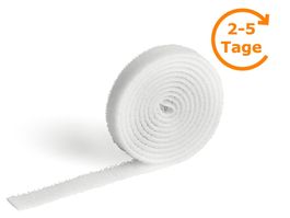 Klett-Kabelbinder, 10 mm x 1 m, weiss