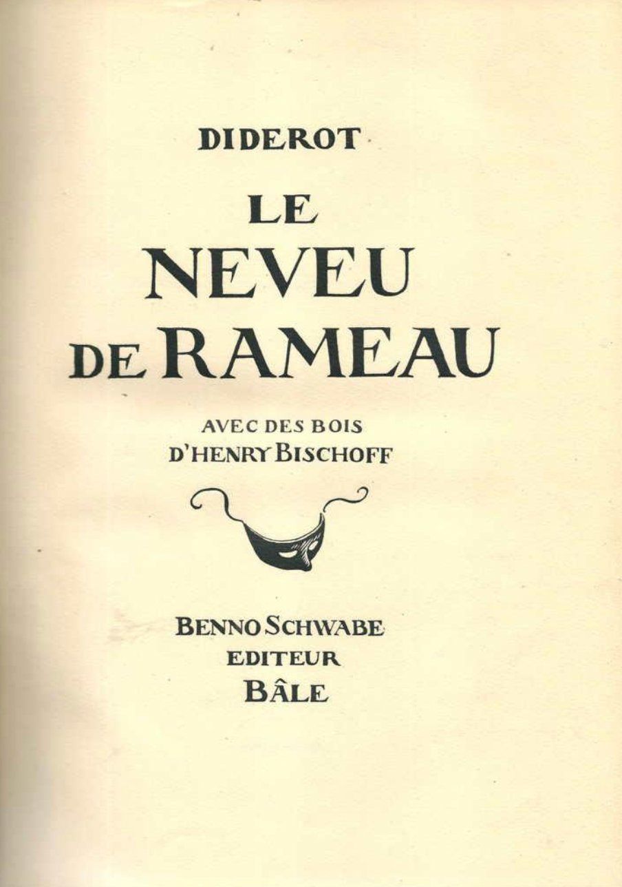 Libri: Le Neveu de Rameau – Nuovo (secondo la descrizione) da Vevey venduto da yve_7dpw 1