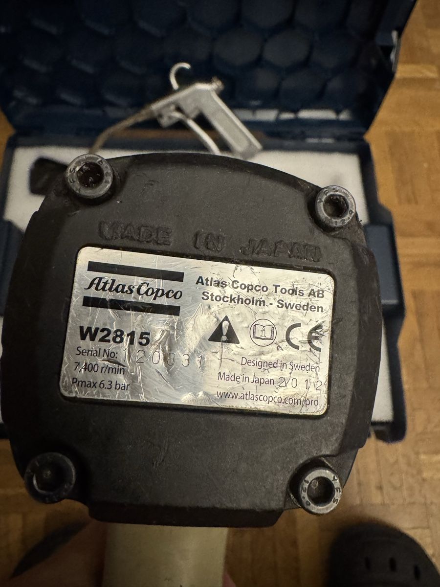 Atlas Copco Tutti gli attrezzi: Atlas Copco Druckluft-Schlagschrauber Bohrer – Usato da Rüti ZH venduto da Oldexplorer 5
