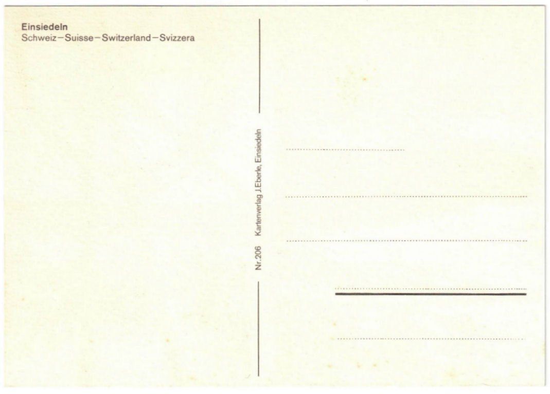 Cartoline postali: Einsiedeln - 2 Bild AK – Usato da Binningen venduto da Mountainrider 1