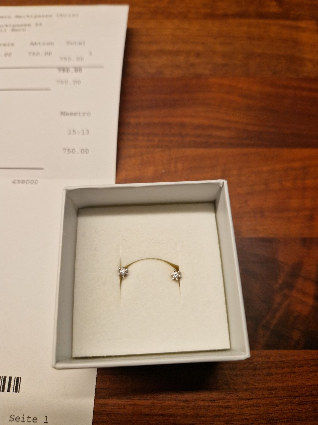 Orecchini pendenti & Orecchini a lobo: Diamant Ohrring – Usato da Urtenen- Schönbühl venduto da Swissluxus