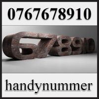 Handynummer, Telefonnummer, Natelnummer, 07676 78910