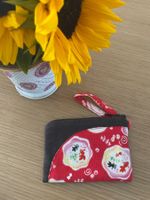 Kleine Baumwoll-Clutch mit Goldfisch-Motiv