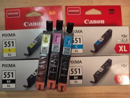 Neue Canon Pixma 551 div. Farben Originalpreis ca. 120.-