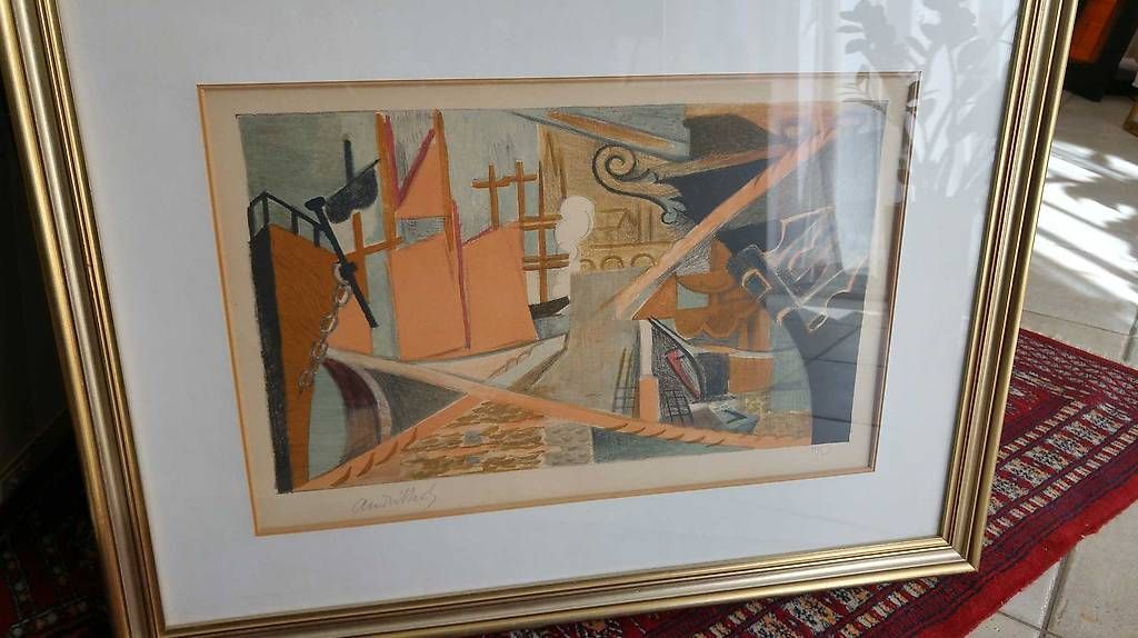 Grafiken & Lithographien: Le port - ANDILLOZ  – Gebraucht aus Bussy-chardonney von Cartago