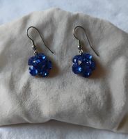 Boucles d'oreilles fleur bleu marine - parfait pour l'été