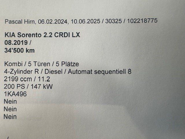 Anhangelast Kia Sorento 2 2 Crdi