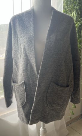 Vila Strickjacke Cardigan, Grau, Gr. S