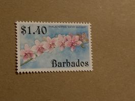 Barbados Briefmarke 1.40 $ Phalaenopsis Orchidee