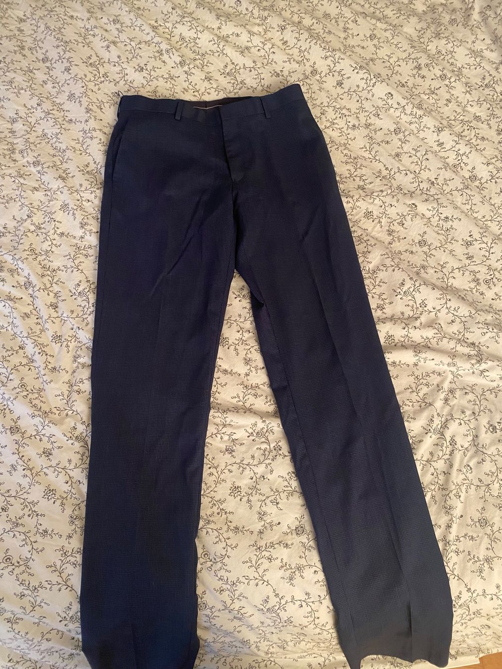 Hosen: Brand new, checkered dark blue TM Lewin suit trouser – Neu (gemäss Beschreibung) aus Zürich von mel_z6hd