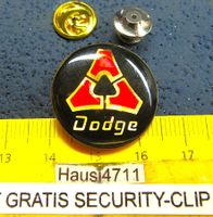 DODGE US-CAR AUTO LOGO PIN GLASIERT MIT SECURITY-CLIP