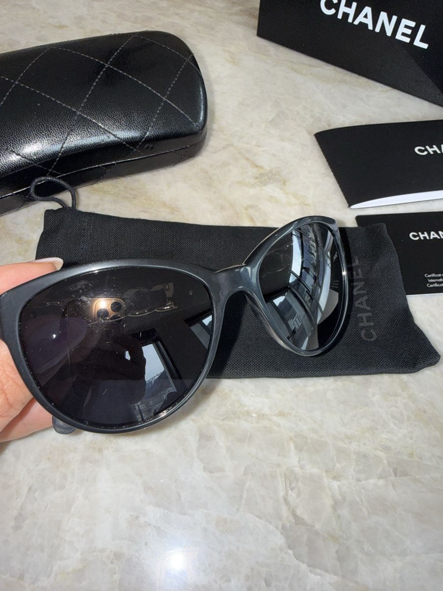 Chanel Occhiali & Lenti: Lunettes de soleil Chanel authentiques - Élégantes! – Usato da Martigny venduto da Luxivore83 8
