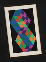Victor Vasarely Signed Silk-screen on paper, Limited to 150