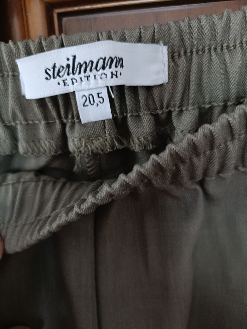 Pantaloni: Steilmann Edition,  leichte Sommerhose, Khaki, Gr. 40 – Usato da Sargans venduto da Polifemo58 2