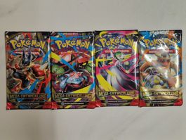 4x Mega Entwicklung Booster Pack Art-Set (Sealed) DE